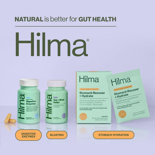 Enzimas Digestivas Hilma Para Mulheres Alívio Com Raiz - Imagem 6