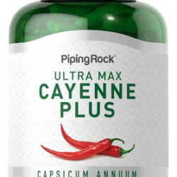 Cápsulas De Pimenta Caiena Piping Rock Contagem 180 Caps