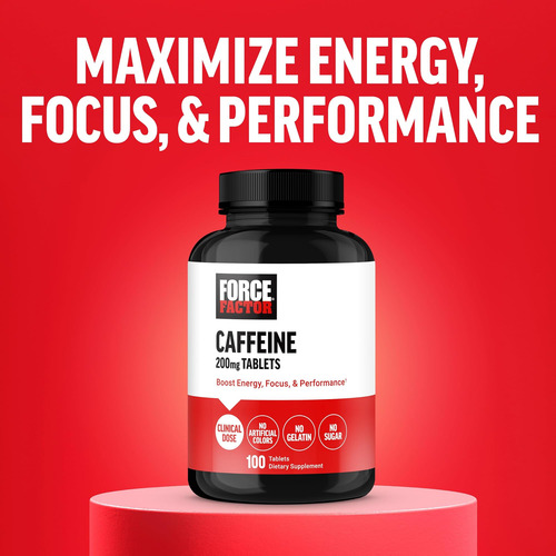 Pílulas De Cafeína Do Fator De Força 200mg Comprimidos De C - Imagem 6