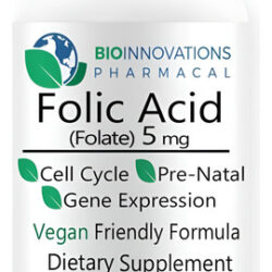 Bio-innovations Ácido Fólico Farmacêutico 5mg (vitamina B9 F