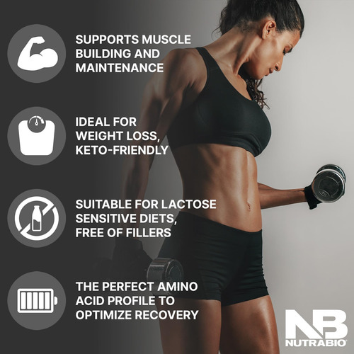Suplemento Proteico Nutrabio Whey Protein Isolate 25g De Pro - Imagem 4