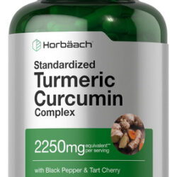 Horbäach Turmeric Curcumin Supplement 2250mg 180 Caps...