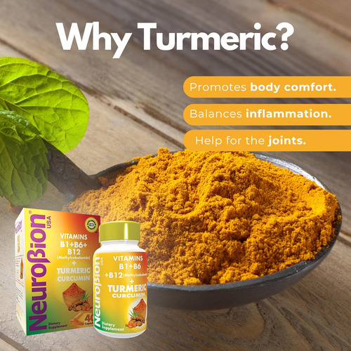 Neurobion Curcumina De Cúrcuma 650 Mg Suplemento De Ervas Pa - Imagem 7