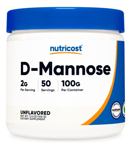 Nutricost D-manose Em Pó 100 Gramas (50 Porções) - Não Ogm E