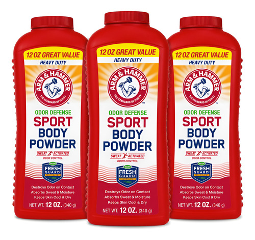 Pó Corporal Esportivo Arm & Hammer Fresh Feeling 355 Ml (pac