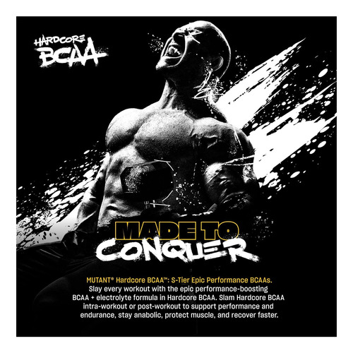 Bcaa Hardcore Mutante Pré Intra Ou Pós -treino Bcaa De De + - Imagem 3