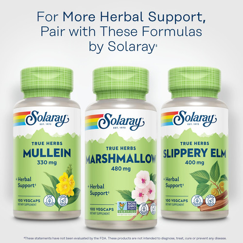 Suplemento Solaray: Cápsulas De Raiz De Marshmallow 480 Mg - Imagem 7