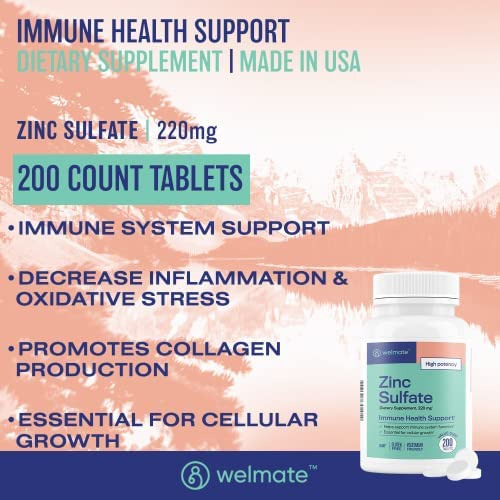 Sulfato De Zinco Welmate 220 Mg Suplemento Dietário Diário - Imagem 2