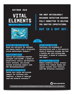 Além Do Programa Vital Elements Vitapak Raw (30 Porções) - Imagem 12