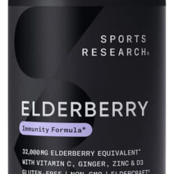 Sports Research Sabugueiro + D3 5000iu Com Zinco Gengibr...