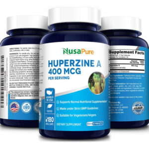 Nusapure Huperzine A 400mcg 180 Cápsulas Vegetais (vegetaria
