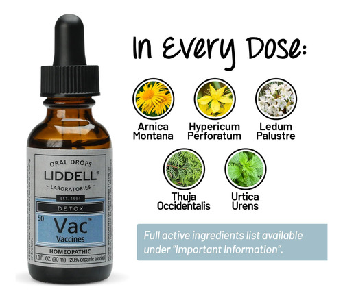 Liddell Gotas Homeopáticas Detox Para Vacinas 0028 Kg - Imagem 4