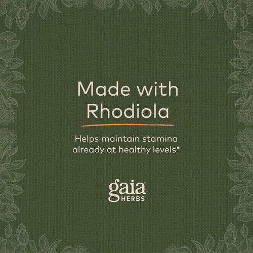 Suplemento Gaia Herbs Rhodiola Rosea Stress Support 60 Cápsu - Imagem 6