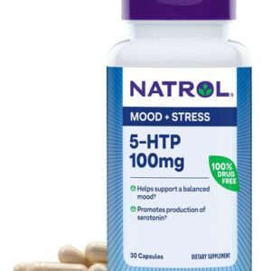 Natrol Mood + Stress 5-htp 100 Mg Suplemento Dietético Para