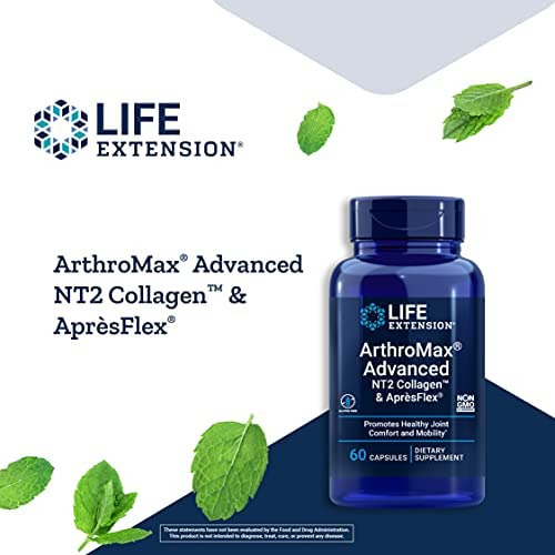 Life Extension Arthromax Advanced Com Nt2 Collagen & Aprèsf - Imagem 3