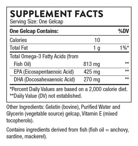 Thorne Super Epa - Omega-3 Fatty Acids Epa 425mg & Dha 27... - Imagem 3