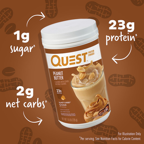 Proteína Em Pó Quest Nutrition Manteiga De Amendoim 16 Kg 2 - Imagem 2