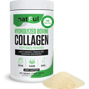 Pó De Peptídeos De Colágeno Natura Colágeno Bovino Com C E