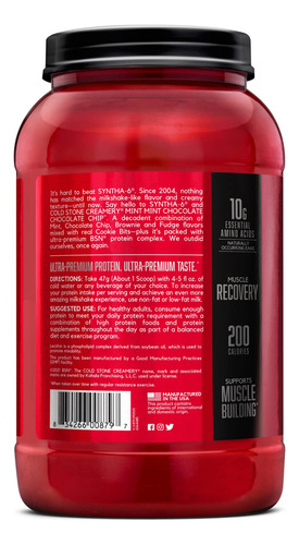 Proteína Em Pó Bsn Syntha-6 Cold Stone Creamery Mint25 - Imagem 8