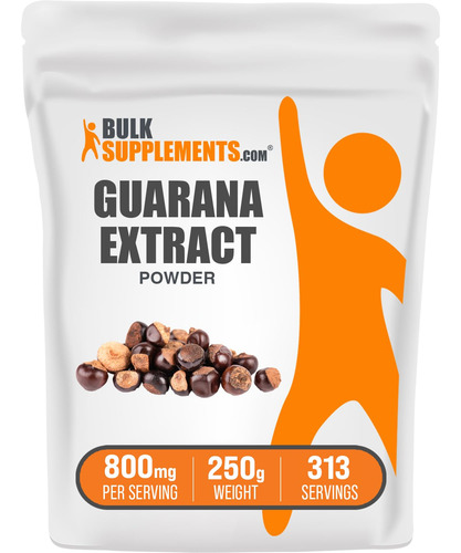 Suplemento Bulksupplements.com Extrato De Guaraná Em Pó 250g