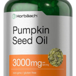 Óleo De Semente De Abóbora Horbäach 3000mg 120 Cápsulas