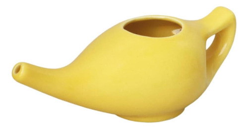 Pote De Neti De Cerâmica Do Impex Antigo 250 Ml De (amarelo) - Imagem 3