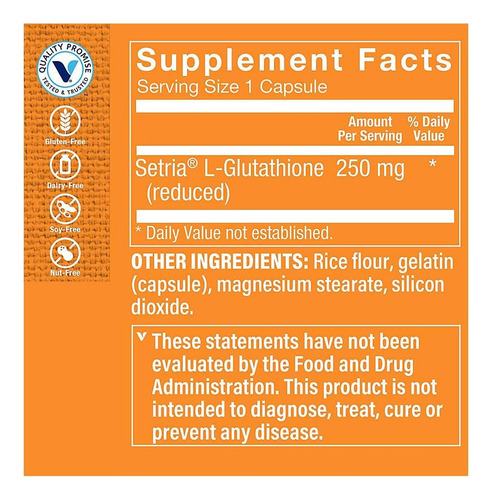 O Antioxidante De Glutationa Reduzida Da Vitamin Shoppe - 25 - Imagem 2