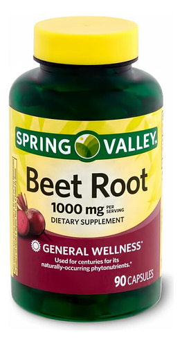Suplemento Dietético Spring Health Valley Beet Root 1000mg 9
