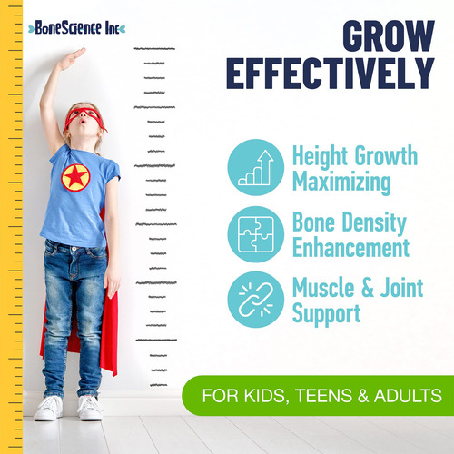 Height Growth Maximizer Bonescience Inc Para Adultos E Crian - Imagem 3