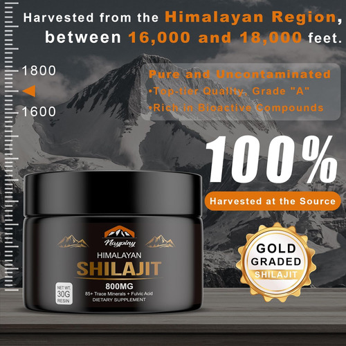 Praavee Shilajit Resina Original Para Homens Booster De E - Imagem 2