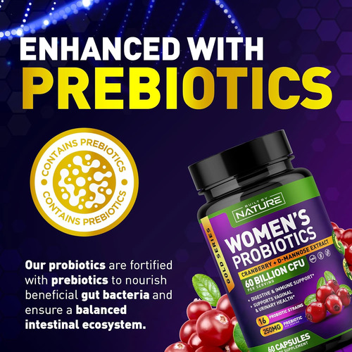 Probiotics For Women - 60 Billion Cfus 16 Strains With ... - Imagem 5
