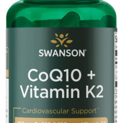 Suplemento Swanson Coq10+ Vitamina K2 60 Cápsulas Gelatinosa