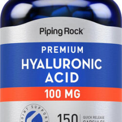 Cápsulas De Ácido Hialurônico Piping Rock 100 Mg Por Cápsula
