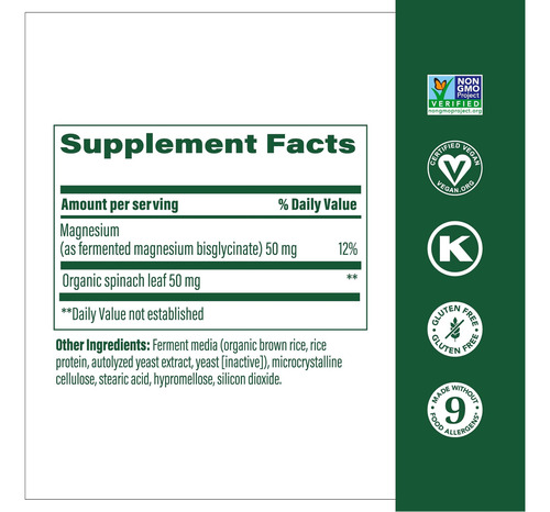 Magesio Megafood: Suporte Cardíaco E Nervoso Com Vitaminas - Imagem 2