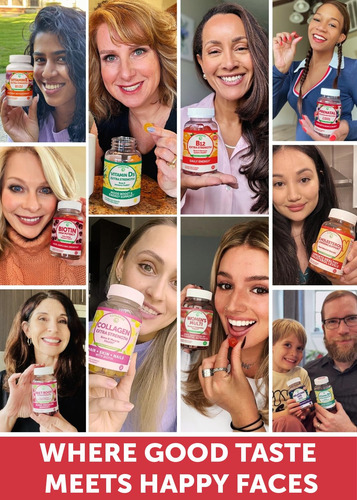 Suplemento De Gomas De Biotina Lunakai 5000mcg Com Vitamina - Imagem 4