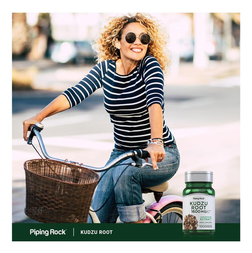 Extrato De Raiz De Piping Rock Kudzu 1600mg 100 Cápsulas - Imagem 6