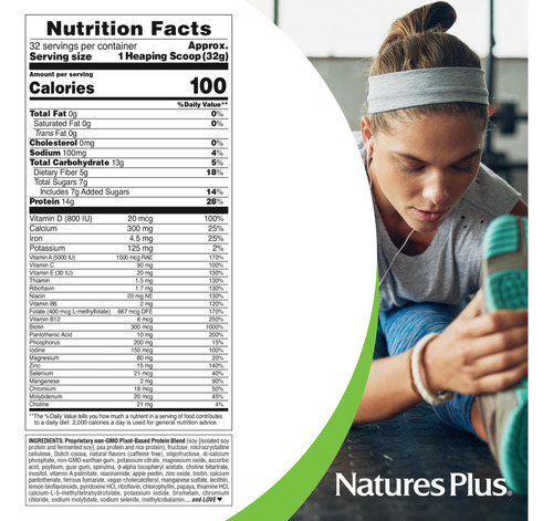 Proteína Em Pó Naturesplus Spiru-tein Cappuccino 102 Kg - Imagem 5
