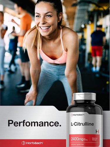 Horbäach L Citrulline Capsules 2400mg Por Porção 180 Conta - Imagem 6