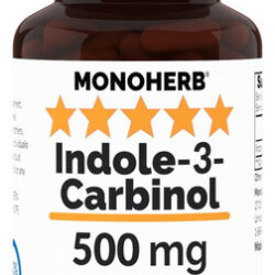 Monoherb Indole-3-carbinol 500 Mg - 90 Cápsulas Vegetarianas
