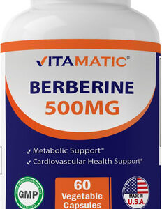 Suplemento Vitamático Berberina 500mg 60 Cápsulas Vegetais