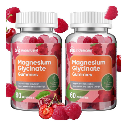 Gomas De Glicinato De Magnésio Iridésico 400 Mg Suplemento
