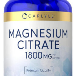 Citrato De Magnésio Carlyle 1.800mg 120 Cápsulas Reve...