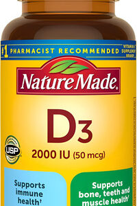 Suplemento Vitamina D3 Nature Made 2000 Ui 90 Softgels