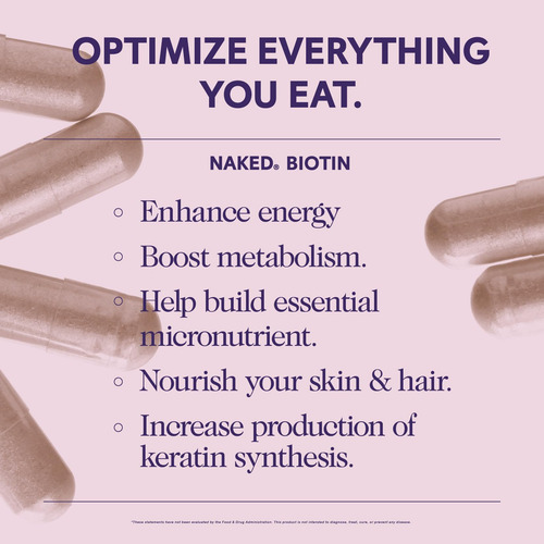 Biotina 10.000mcg Suplemento Vitamina B7 De Uso Diário - Imagem 3