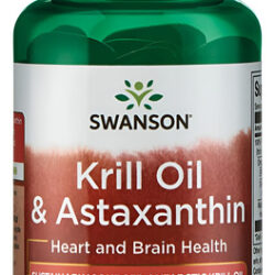 Swanson Óleo De Krill E Astaxantina 30 Cápsulas Macias