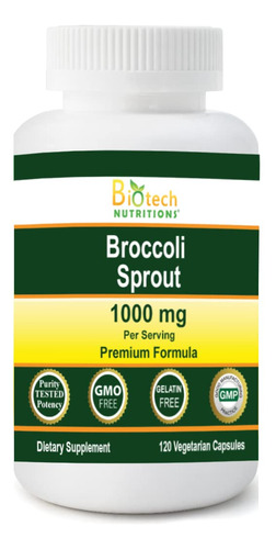 Suplemento Biotech Nutritions Broccoli Sprout 1000 Mg 120 Cá