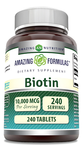 Biotina Vitamina B7 Suplemento Em Mcg Fórmulas Incríveis