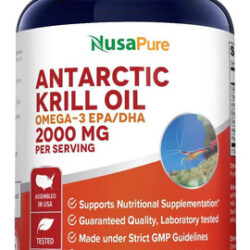 Óleo De Krill Antártico 2000 Mg 120 Cápsulas Macias