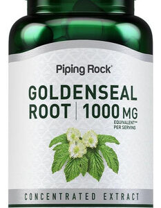 Cápsulas De Raiz De Piping Rock Goldenseal 1000mg 100 Co