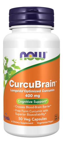 Now Foods Supplements Curcubrain 400 Mg Com Longvida® Curc